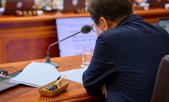 국무회의장에 놓인 김밥