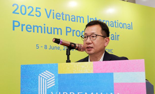 베트남 소비재전 환영사하는 조상현 사장