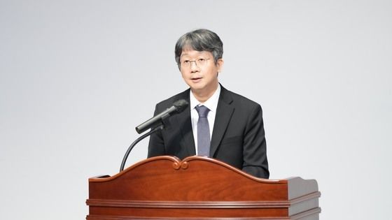 취임사하는 임승관 질병관리청장