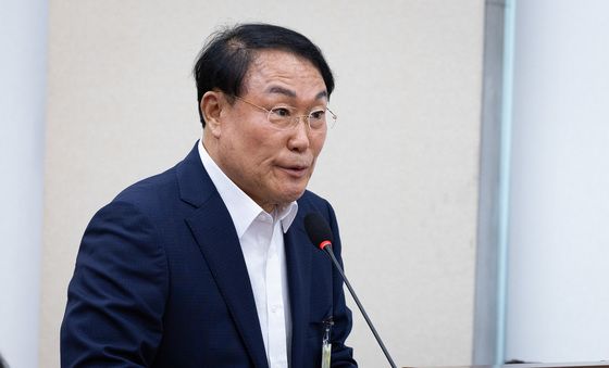 질의 답하는 신상철 구산물류 대표