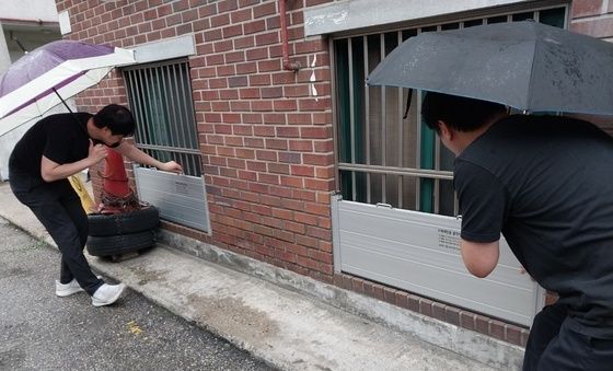 송파구, 수해 예방용 차수판 점검