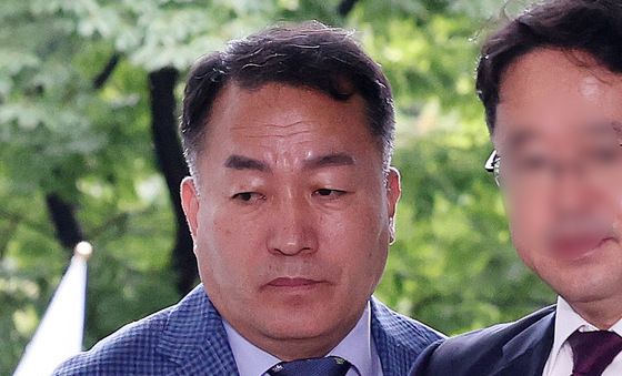 해병특검 도착한 김계환 전 해병대 사령관