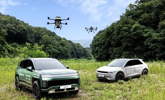 현대차, '아이오닉 9 씨드볼 드론 스테이션' 구축 완료