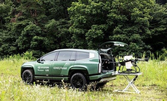 현대차, '아이오닉 9 씨드볼 드론 스테이션' 구축 완료