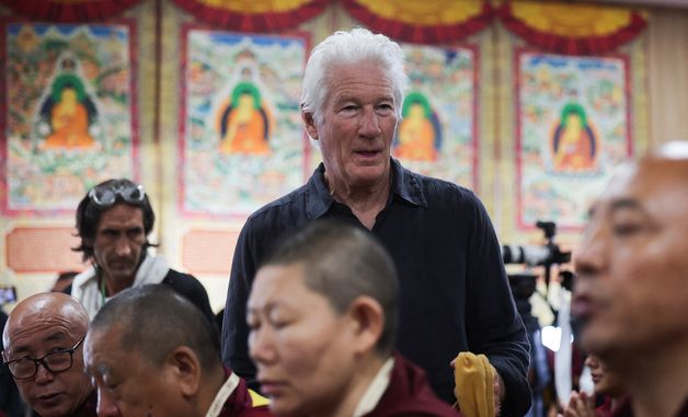 [포토]불교신자 리처드 기어, 티베트 종교 회의 참석