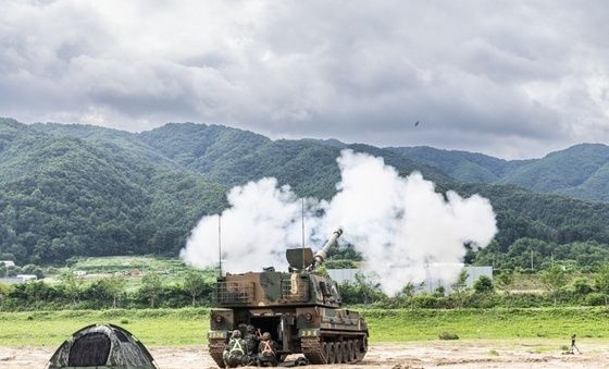 육군 수도군단 통합 포탄 사격 훈련