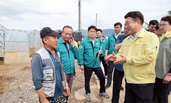 침수 피해 현장 찾은 윤호중 행안장관