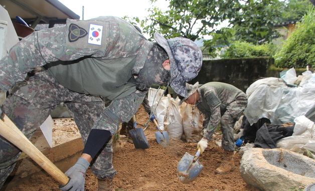 육군, 호우피해 복구지원 가용역량 총동원