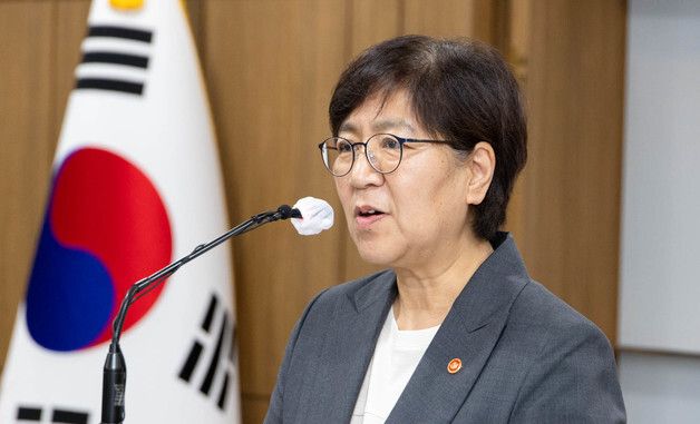 취임사 하는 정은경 복지부 장관