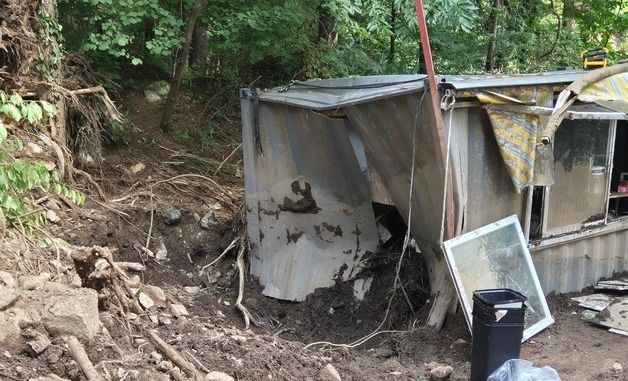 처참한 가평 캠핑장 산사태 현장