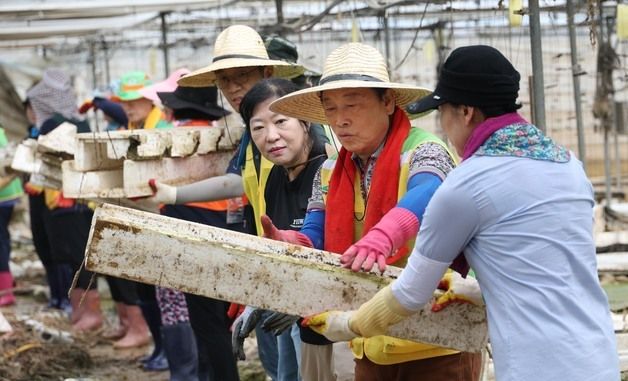 대전 동구 자원봉사자 자매결연도시 수해복구