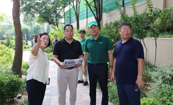 오세훈 시장, 폭염완화 일상속 정원 점검