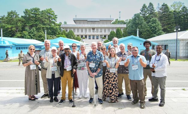 유엔군 참전의 날 맞아 판문점 찾은 유엔참전용사