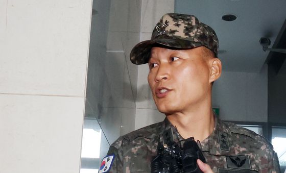 해병 특검 출석하는 박진희 전 군사보좌관