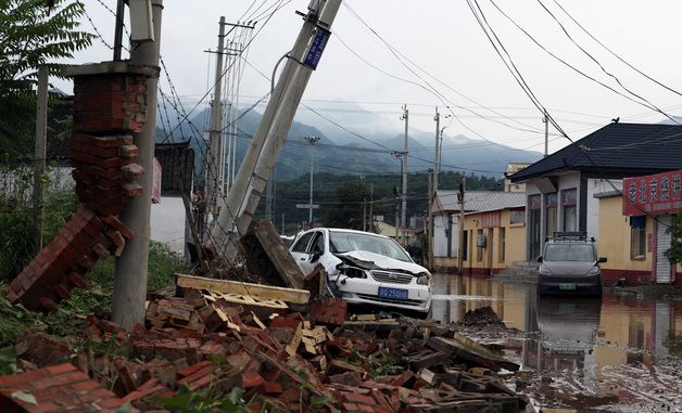 [포토] 中 베이징 폭우가 지나간 자리