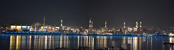 포항제철소 종합 준공일 기념 조명쇼