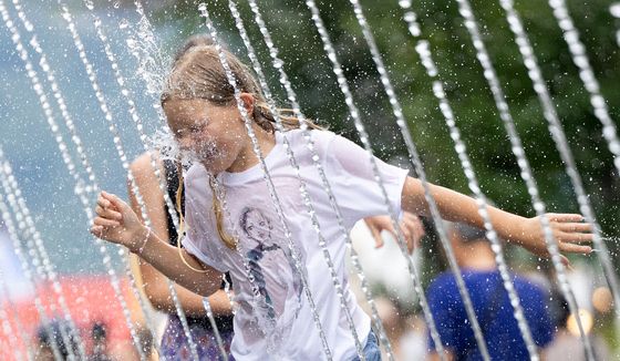 물줄기로 더위 탈출