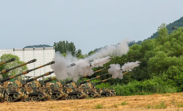 11사단, K9A1 자주포  포탄 사격 훈련