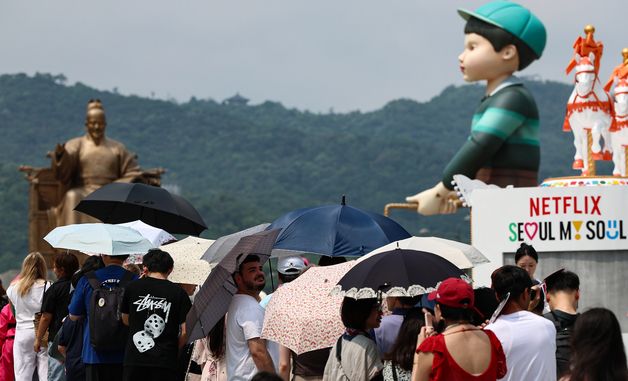 뜨거운 날씨에도 오징어게임