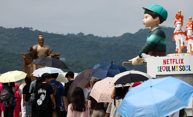 뜨거운 날씨에도 오징어게임