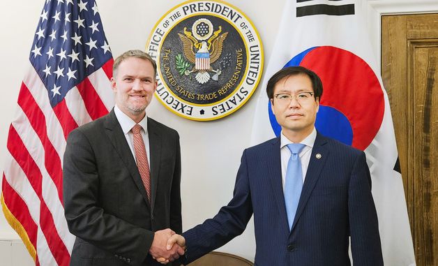 여한구 통상교섭본부장, 미국무역대표부(USTR) 대표 면담