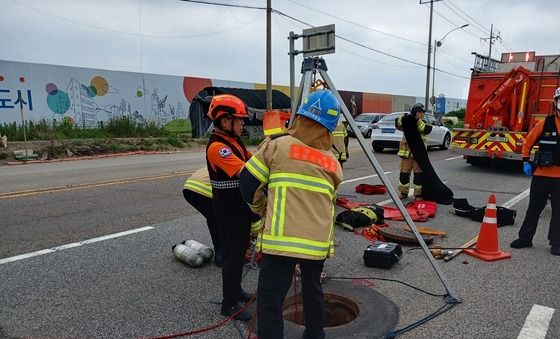 인천 계양구에서 멘홀 작업 중 사고, 실종자 수색