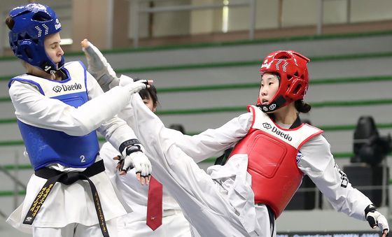 한국의 매서운 발차기