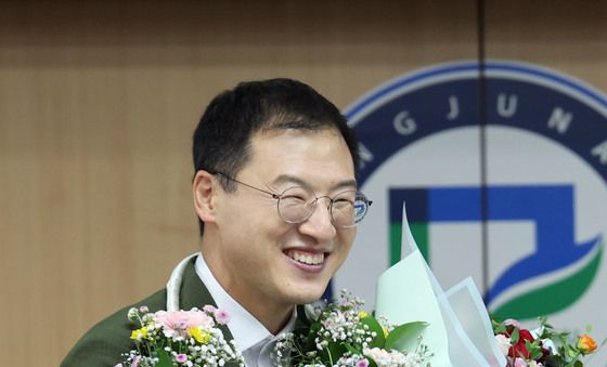 광주에서 환영받는 김상욱 의원