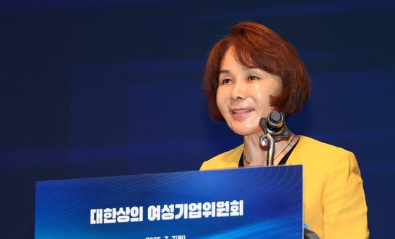 개회사하는 정기옥 대한상의 여성기업위원장