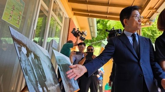 김문수 국민의힘 당대표 후보 박정희 대통령 생가 방문