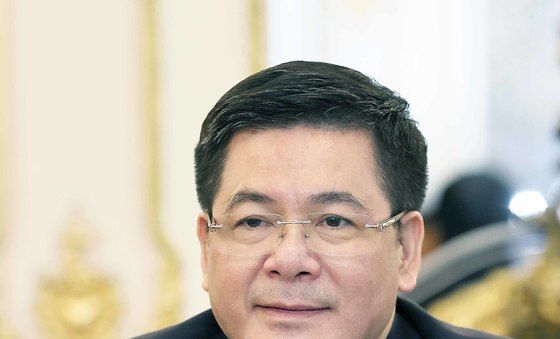 김정관 장관과 면담하는 베트남 산업무역부 장관