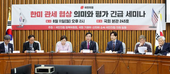 송언석 '반도체 관세 100% 어떻게?'