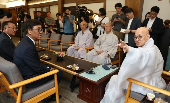 최휘영 장관, 조계종 총무원장 예방