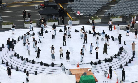 리허설 진행되는 광복 80년 국민대축제