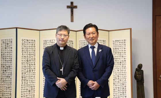 정순택 대주교, 정청래 대표 접견