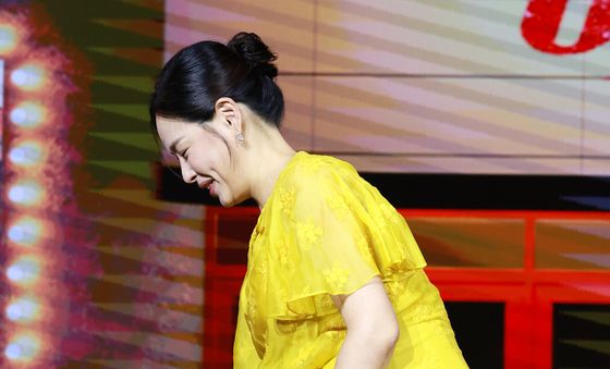 이하늬, 만삭에도 '애마' 제발회 참석