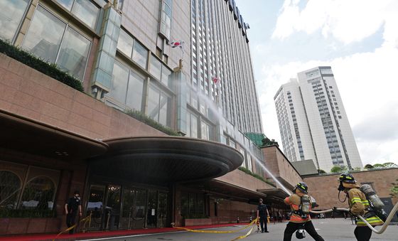 '도심 호텔에 불이 난다면'