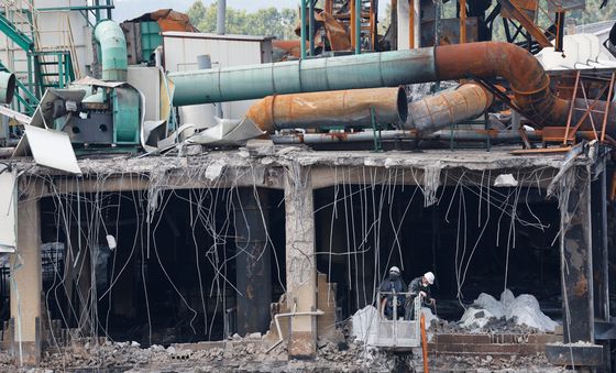 금호타이어 화재 합동감식