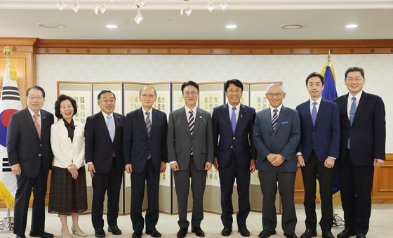 김민석 국무총리, 한일포럼 일본측 대표단 접견