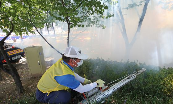 대구 남구보건소, 주택가 공원 방역