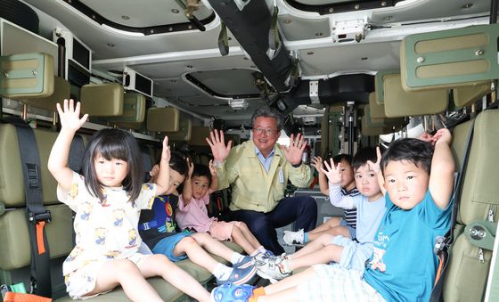 을지연습 기간 장갑차 탑승 체험