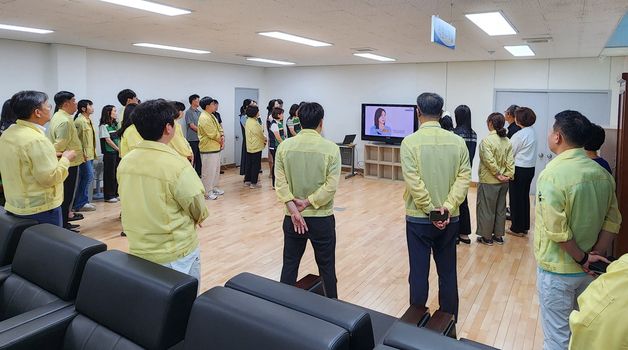 금산교육지원청, 을지연습과 연계한 민방위 대피훈련 실시