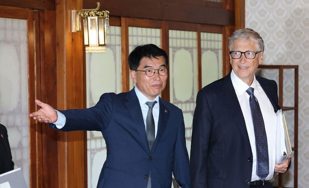 김민석 국무총리 찾은 빌 게이츠 이사장