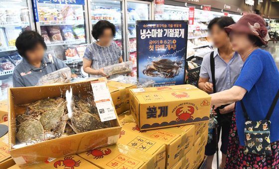 홈플러스, 햇꽃게 할인 판매