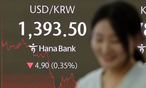 파월 잭슨홀 연설 앞두고 원·달러 환율 1390원 초반대