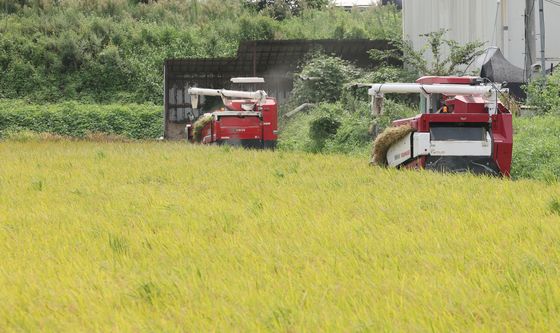 '벼 수확합니다'
