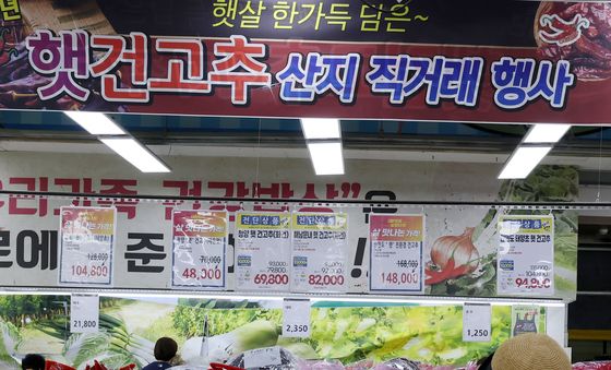 가을 앞두고도 폭염…건고추·오이 값 '껑충'