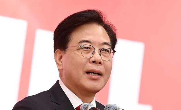 인사말하는 국민의힘 송언석 비대위원장