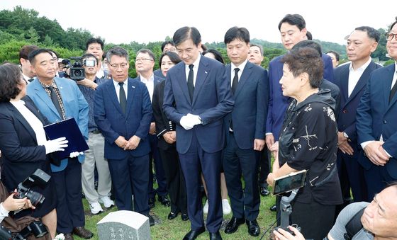 조국, 박관현 열사 묘 참배