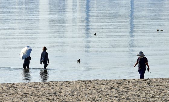 시원한 맨발 걷기